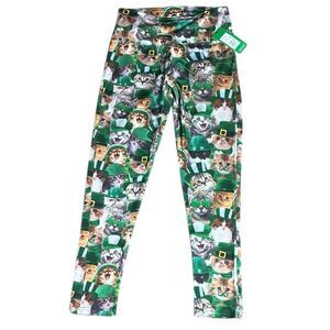 Tipsy elves women’s xl St. cattys day high waisted leggings new Irish novelty